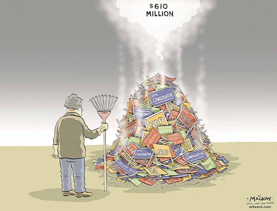 The federal election did little to change the balance of power between the parties in Parliament. (Graeme MacKay)