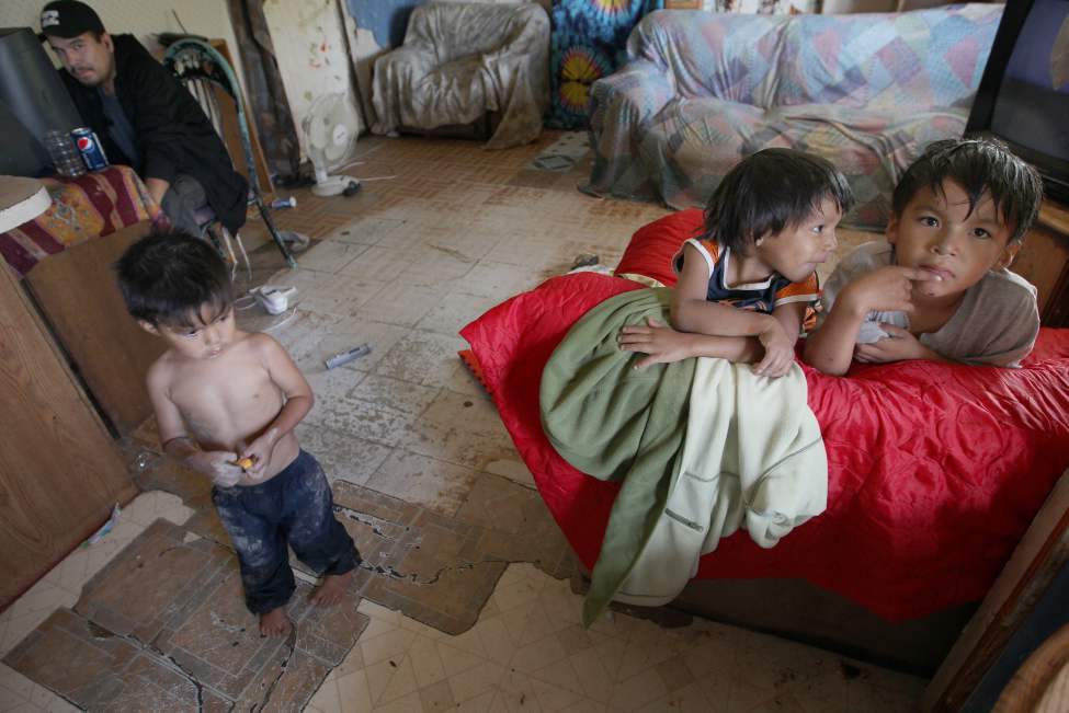 Overcrowding and lack of proper sanitation has rendered Andrews' home a lost cause, yet it is still home to several children and adults who have nowhere else to go.
(JOE BRYKSA / WINNIPEG FREE PRESS)