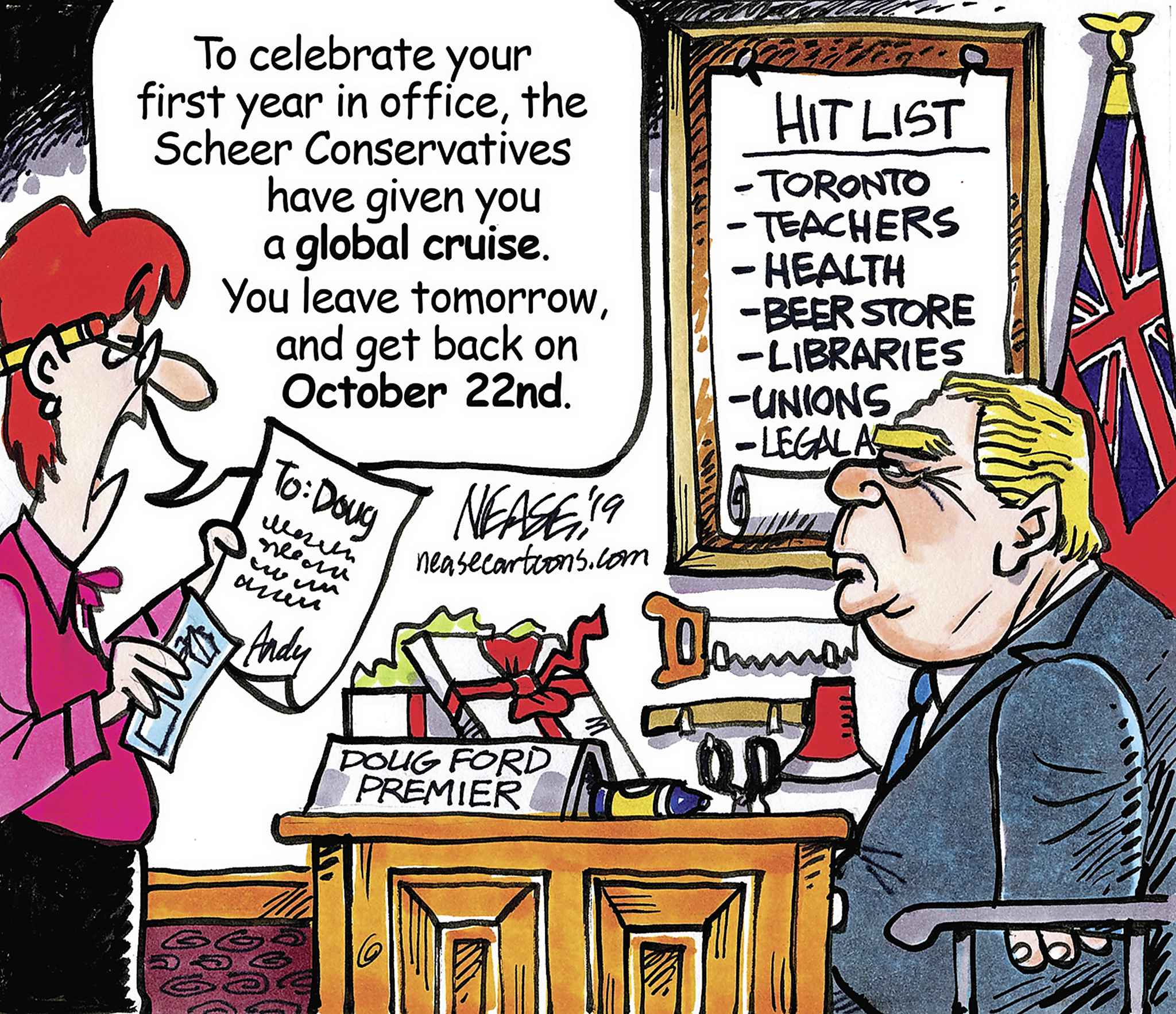 Editorial cartoon for June 14, 2019
