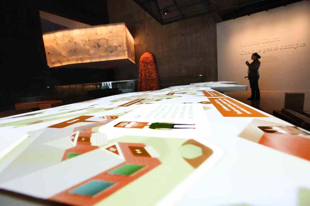 Ruth Bonneville / Winnipeg Free Press
Installation # 8 - Actions Count Gallery, which includes an interactive table.