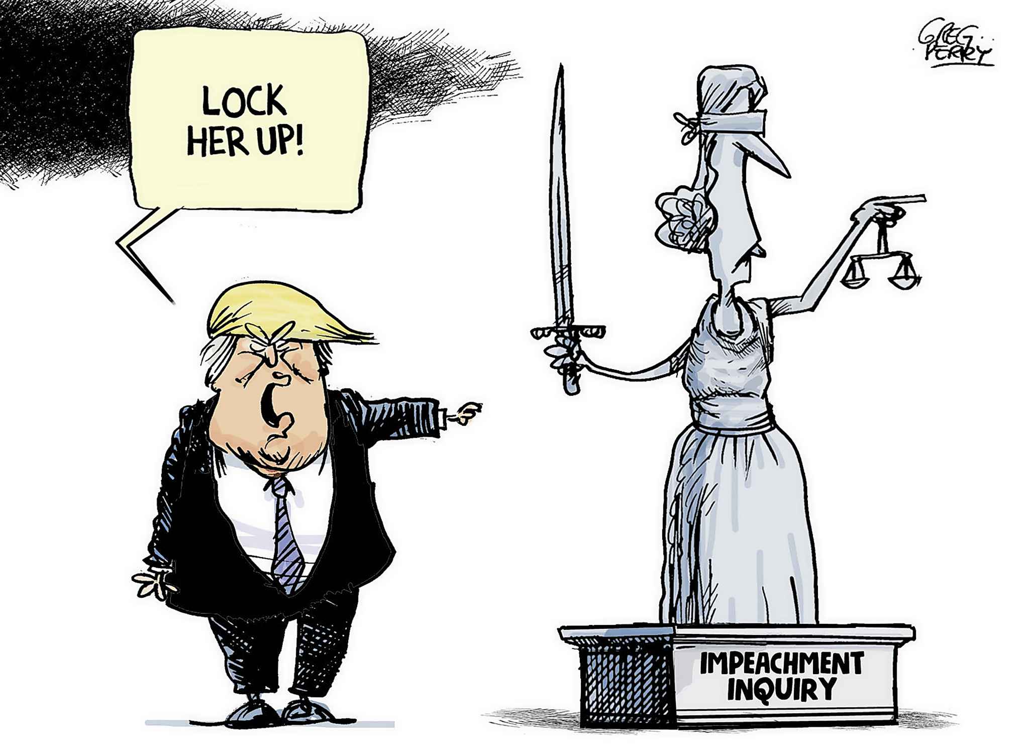 Editorial cartoon for Oct. 15, 2019