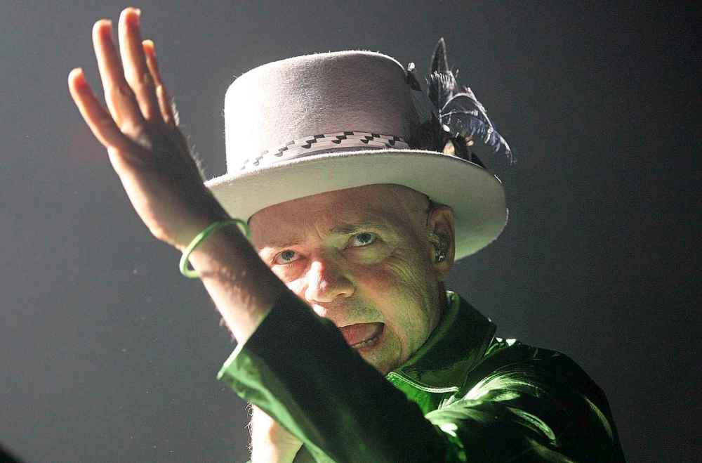 The Tragically Hip's Gord Downie, who died in 2017 of brain cancer, at the MTS Centre in August 2016 during their farewell tour.