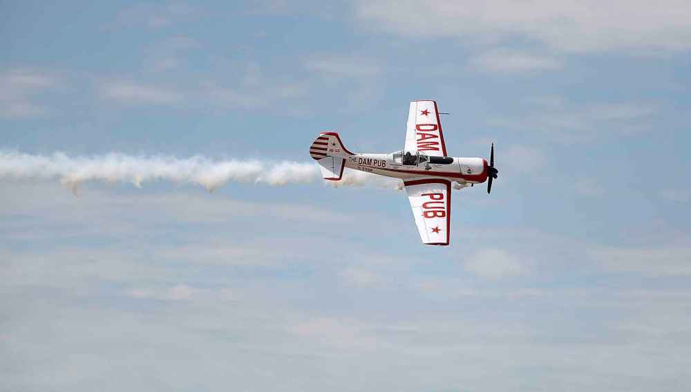 Gordon Price, 76, takes his plane for spin.