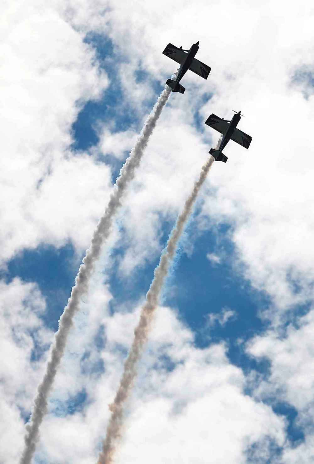 Team Rocket soar over the airshow.