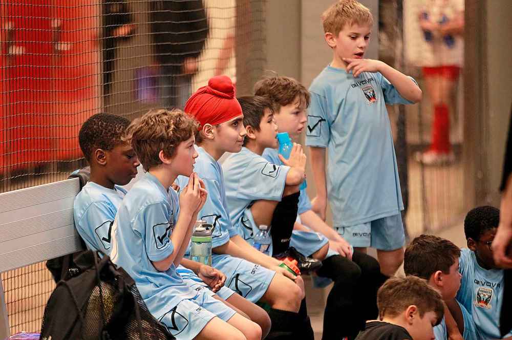 PHIL HOSSACK / WINNIPEG FREE PRESS
U9 Boys Winnipeg Phoenix FC U9 Boys Top (L-R): Tadeo Lozecznik, Jeremiah Dawkins, Devpreet Gill, Maxim Bacosa, Hunter Danielson, Gleb Artemenko. Bottom (L-R): Noah Vaz, Cael Martin, Marwane Lawson. The match ended in a tie with Winnipeg South End United SC 4-4.