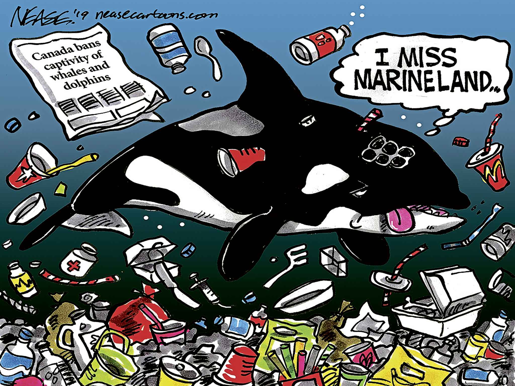 Editorial cartoon for June 19, 2019
