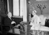FILE - President Truman's envoy to the Vatican, Myron C. Taylor, left, has an audience with Pope Pius XII at Castelgandolfo near Rome, on Aug. 26, 1947. The Vatican has long defended its World War II-era pope, Pius XII, against criticism that he remained silent as the Holocaust unfolded, insisting that he worked quietly behind the scenes to save lives. Pulitzer Prize-winning author David Kertzer’s “The Pope at War,” which comes out Tuesday, June 7, 2022 in the United States, citing recently opened Vatican archives, suggests the lives the Vatican worked hardest to save were Jews who had converted to Catholicism or were children of Catholic-Jewish “mixed marriages.” (AP Photo/Luigi Felici, File)