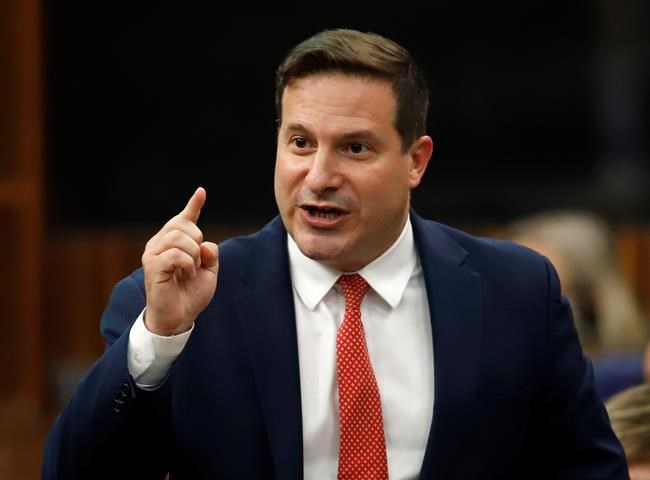 Public Safety Minister Marco Mendicino rises during Question Period in the House of Commons on Parliament Hill in Ottawa on Tuesday, June 14, 2022. THE CANADIAN PRESS/ Patrick Doyle