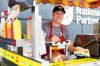 MIKAELA MACKENZIE / WINNIPEG FREE PRESS
Darren Yewchyn, owner of Smoke’n Bob’s Hot Dogs, with his hot dog cart in Winnipeg.