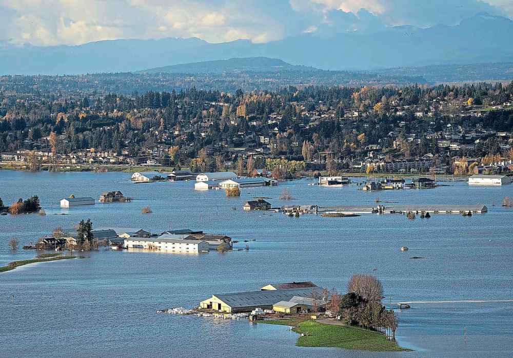 CP
Properties inundated by flood waters are seen in Abbotsford, B.C., Tuesday, Nov. 16, 2021. THE CANADIAN PRESS/Jonathan Hayward