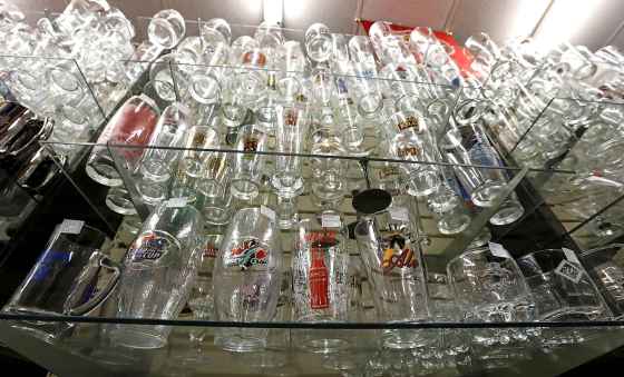 This isn’t too far off from what my glassware cabinet looks like. Yikes. (Wayne Glowacki / Winnipeg Free Press files)