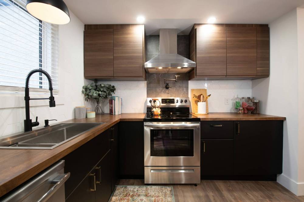 Supplied
After: the once-unrecognizable space becomes a tidy, modern kitchen.