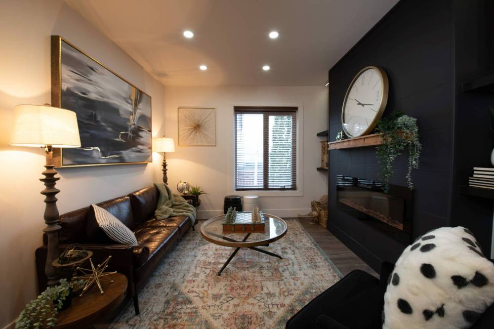 supplied
AFTER: Light now streams from the windows of the renovated and redecorated living room.