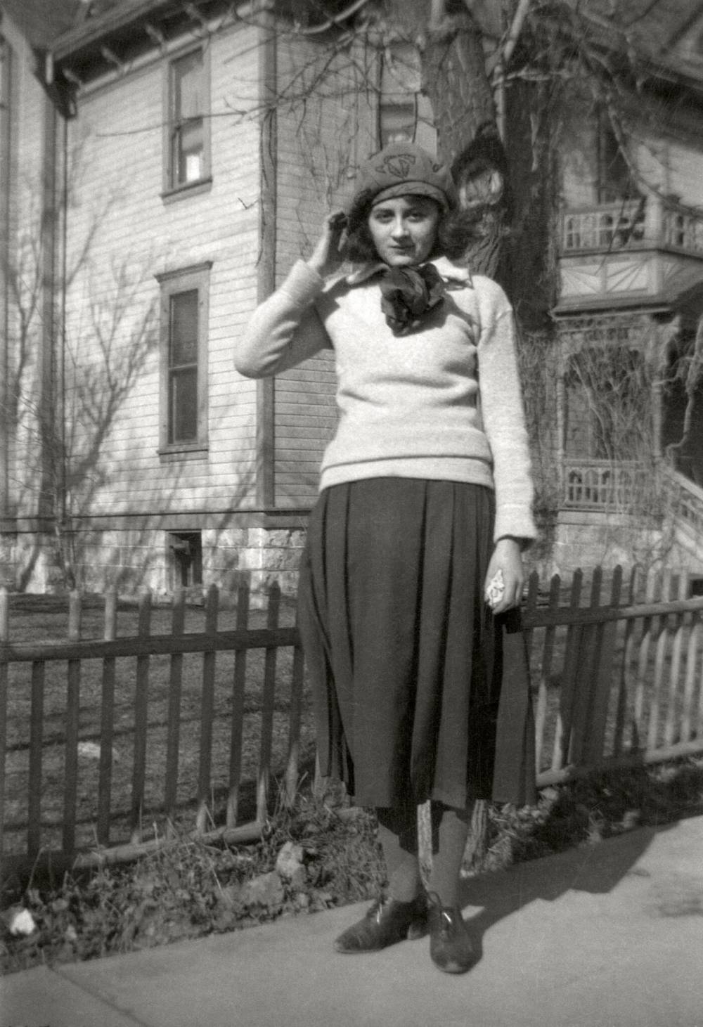 NICK YUDELL PHOTO
Ruby Rabinovitch, Yudell’s older cousin, in front of Rabinovitch's house in Morden, 1930.