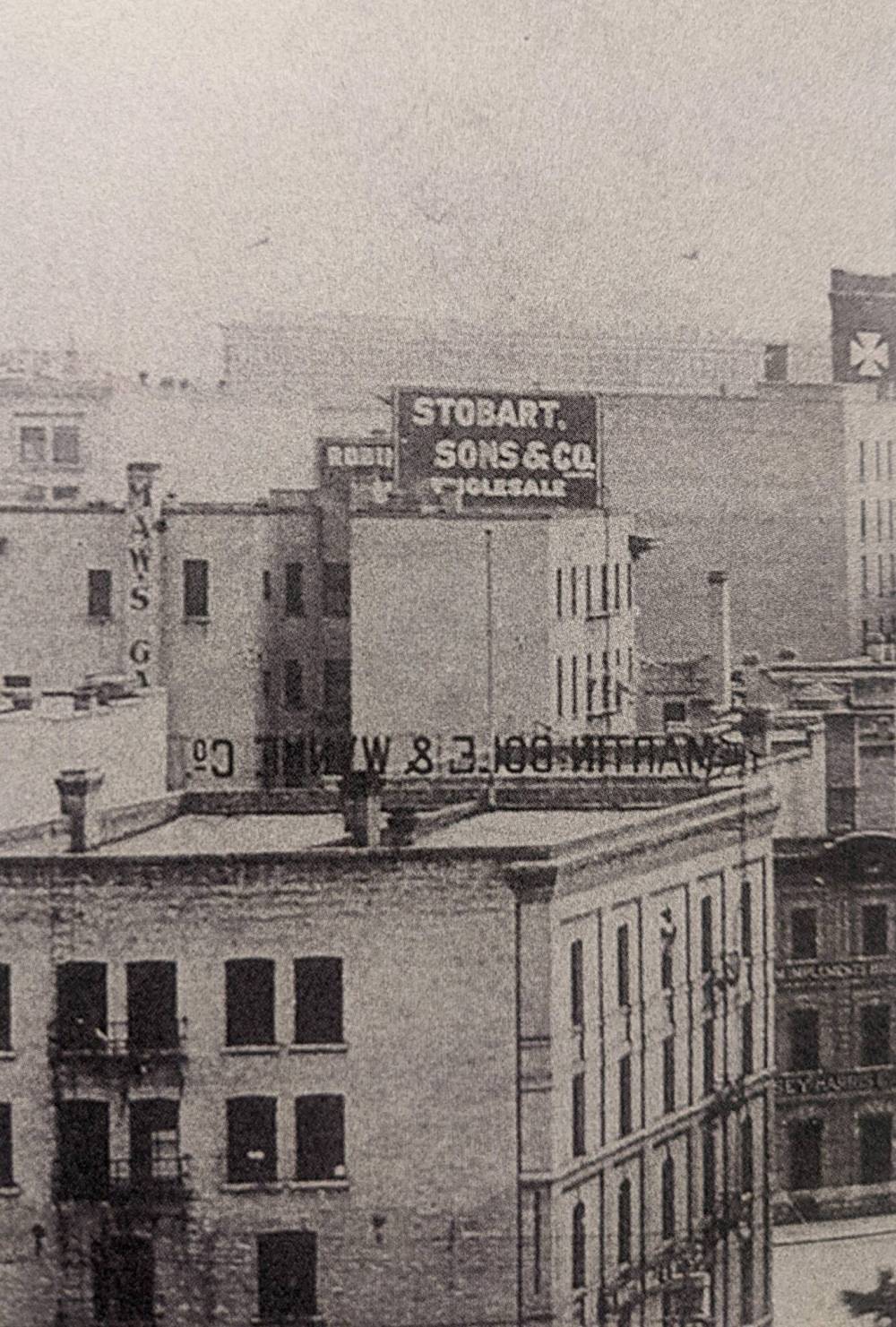 Rob McInnes Postcard Collection
Stobart sign East Side at 281 McDermot Ave.