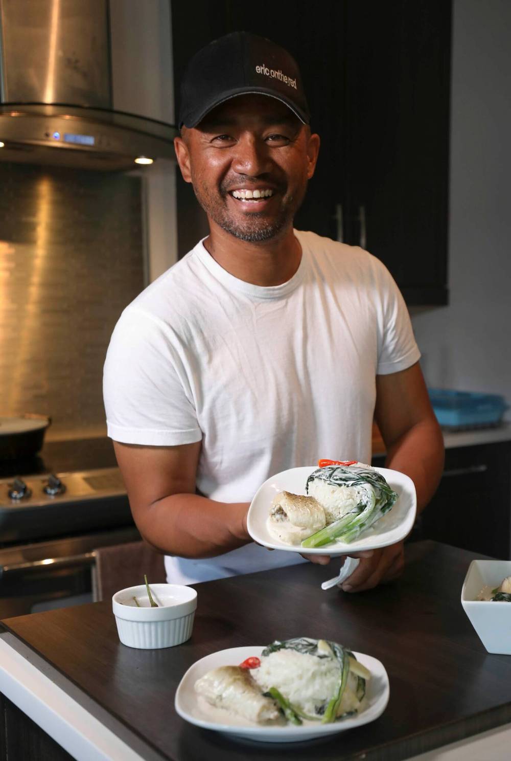 RUTH BONNEVILLE / WINNIPEG FREE PRESS
Local angler Eric Labaupa adapted one of his favourite Filipino dishes to a Manitoba catch, Ginataan na Walleye.