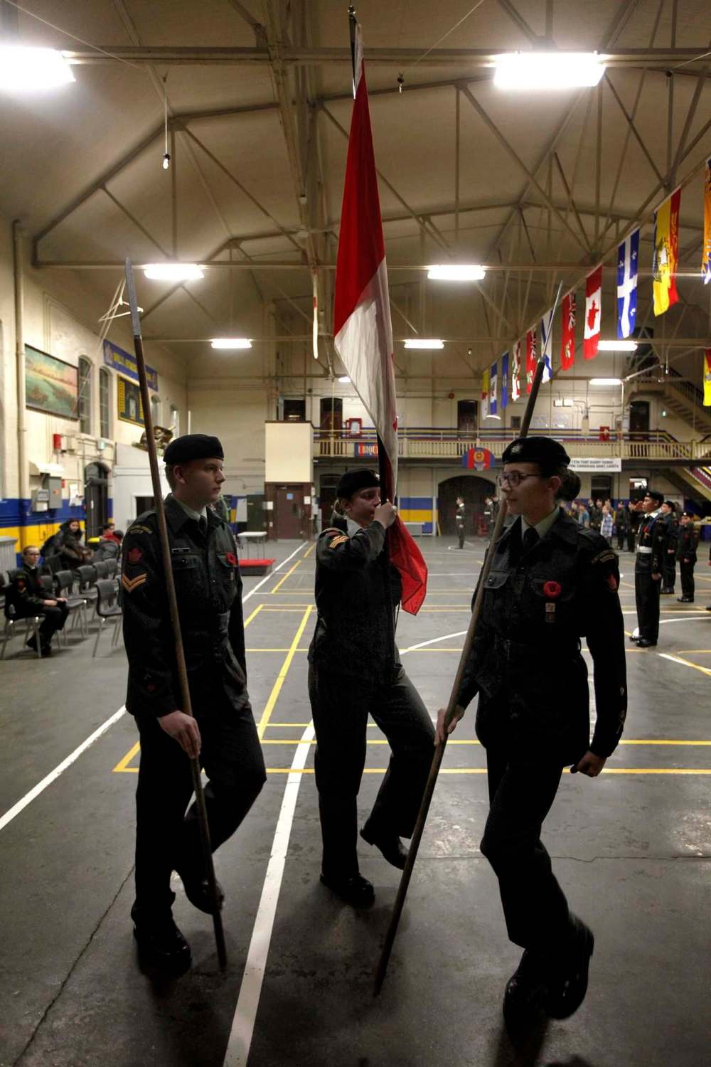 The colour guard