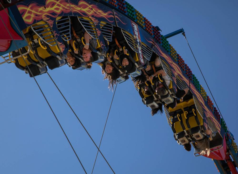 JESSICA LEE / WINNIPEG FREE PRESS
Rides were the main attraction for many at the Ex on Friday.