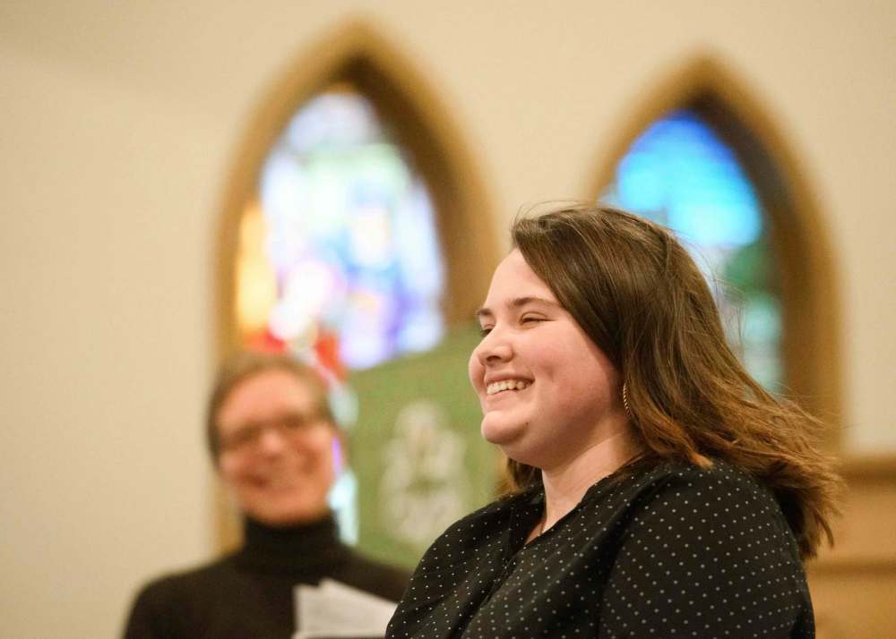 Mike Sudoma / Winnipeg Free Press files
Maguire Steingart of Technical Vocational High School sings Part of Your World from the animated Disney film The Little Mermaid.