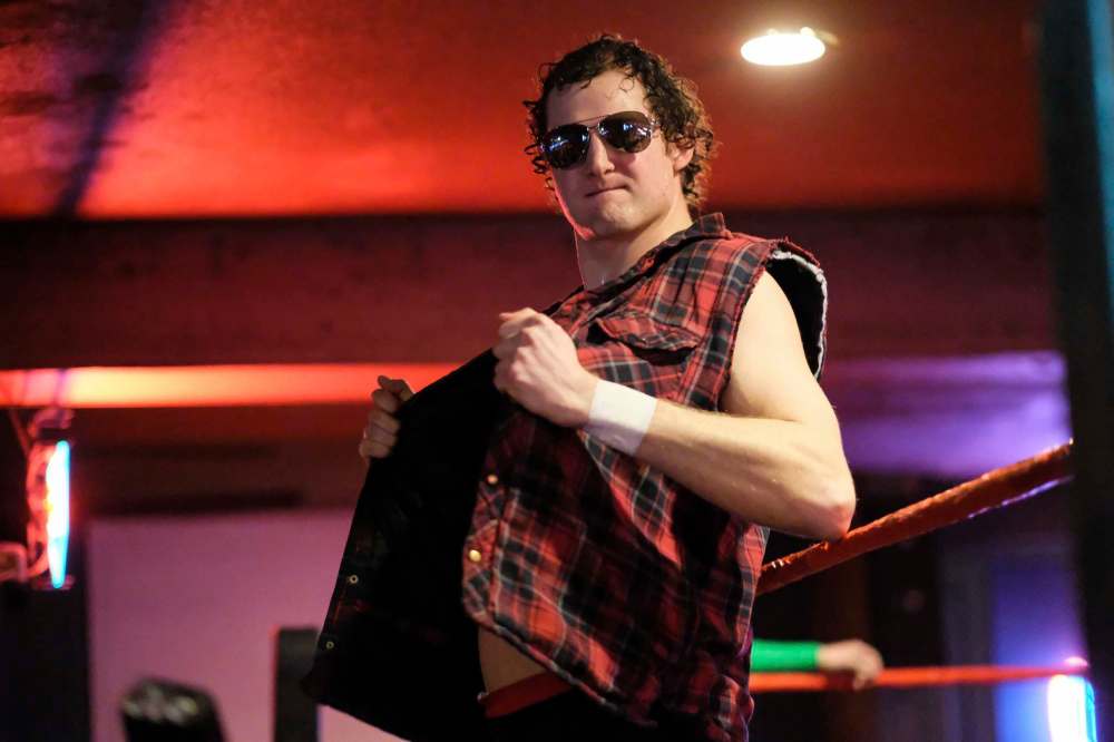 Bobby Shink brings a some swagger as he poses prior to his match.