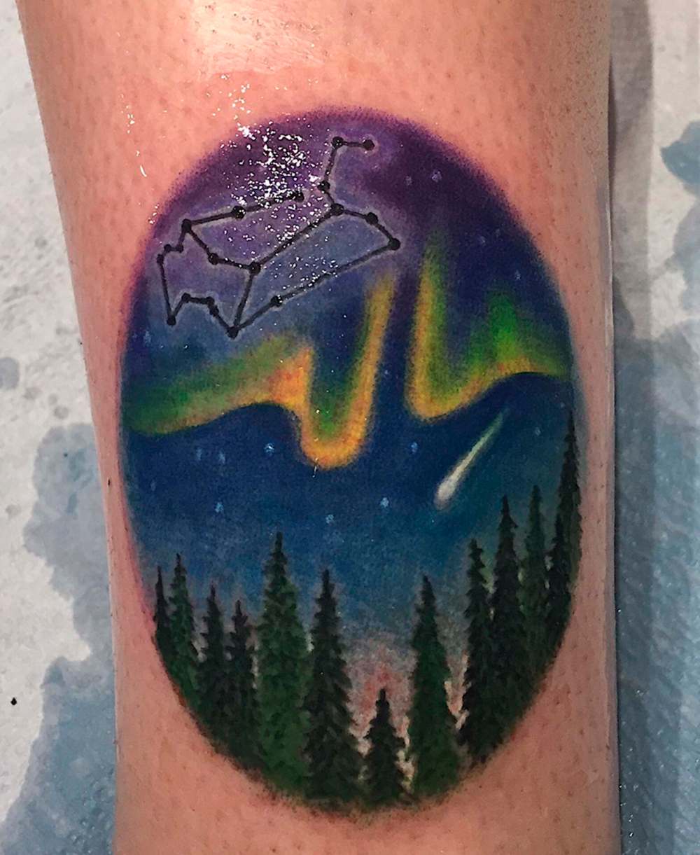 Kayleigh Feschuk’s tattoo in memory of boyfriend Jacob Leicht. (Supplied photo)