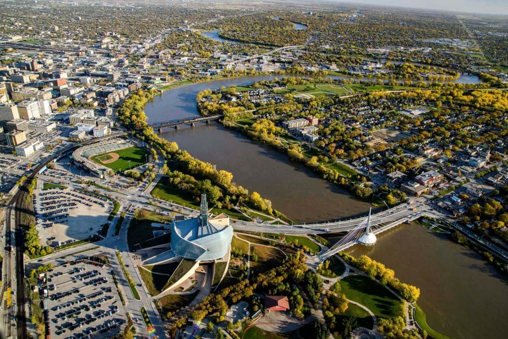 Canadian Museum for Human Rights / Shaw Park / Esplanade Riel