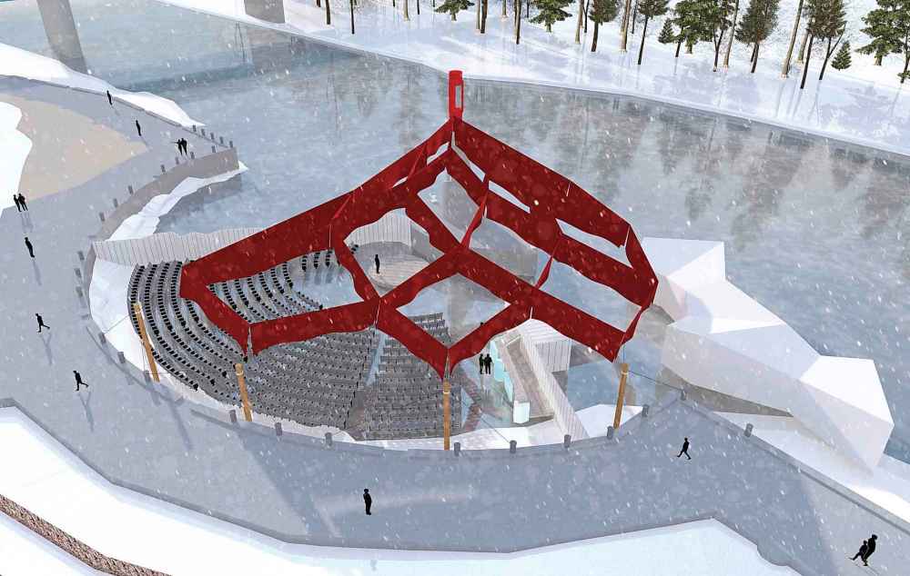 Pavilion Sub-Zero, by Sputnik Architecture with University of Manitoba Faculty of Architecture: Located at The Forks, it will