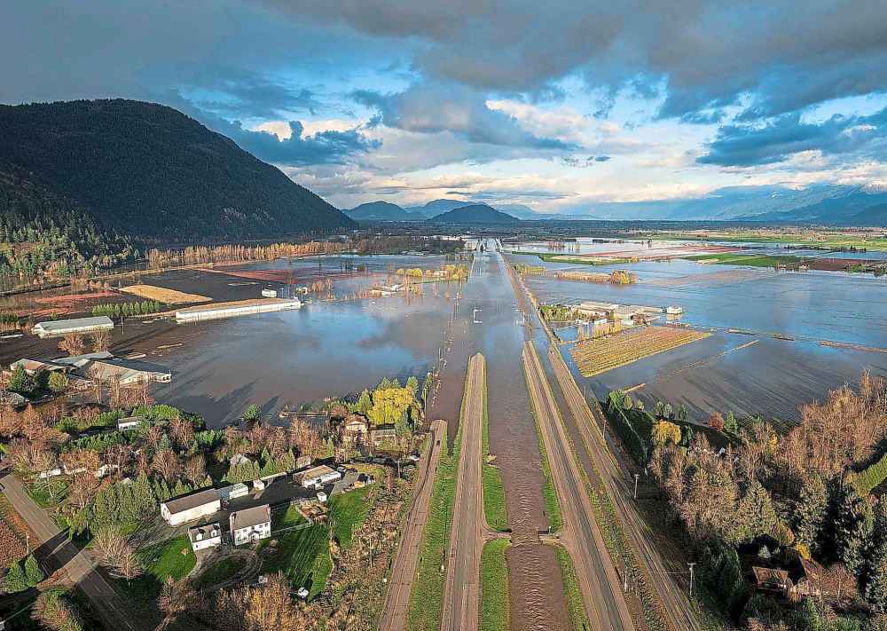CP
Flood waters cover highway 1 in Abbotsford, B.C., Tuesday, Nov. 16, 2021. THE CANADIAN PRESS/Jonathan Hayward