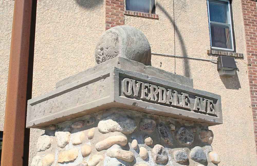 It's not known who built the Overdale pillars -- the tender call for them went out in the early 1910s as part of a large residential development in the area.