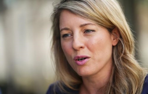 Minister of Foreign Affairs Melanie Joly at a media availability&nbsp; in Los Angeles, California, on Wednesday, June 8, 2022. After the U.S. Supreme Court struck its 1973 Roe v. Wade decision Friday, Liberal politicians north of the border were were quick to suggest that Canadians shouldn't take their freedoms for granted.THE CANADIAN PRESS/Sean Kilpatrick