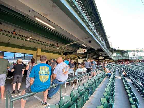 Beer lovers convened on Shaw Park, home of the Winnipeg Goldeyes, for the first Ballpark Brewfest on July 23. (Ben Sigurdson / Winnipeg Free Press)