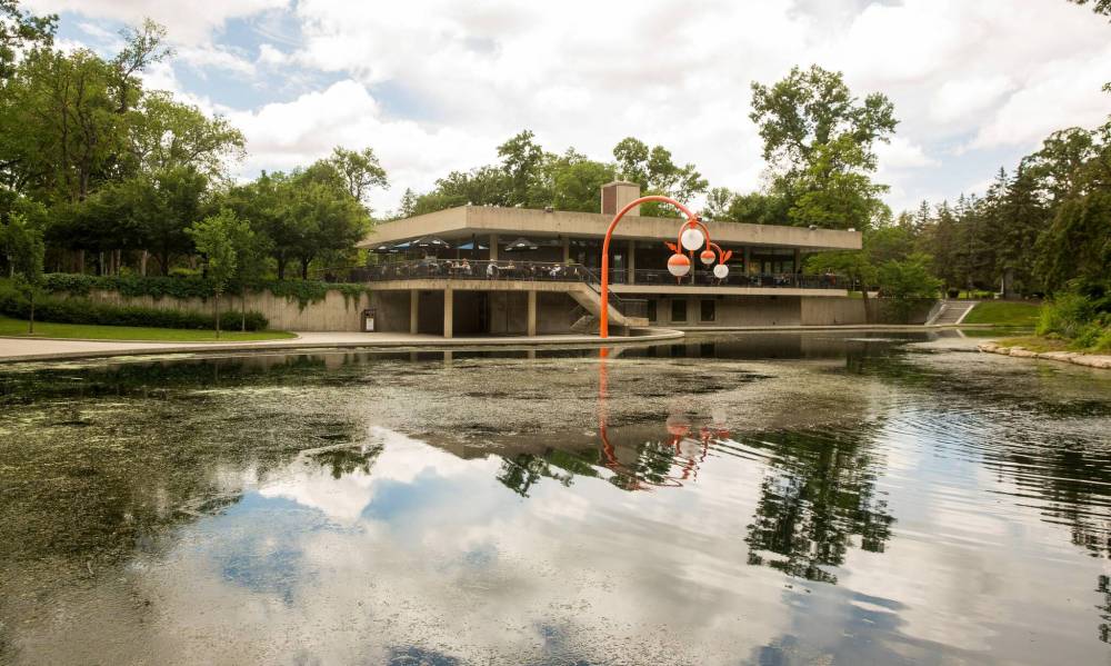 MIKE DEAL / WINNIPEG FREE PRESS The Park Pavilion, now known as the Peguis Pavilion, is a beautifully austere and simple piece of modernist architecture designed by Morley Blankstein and constructed in 1964-65.
