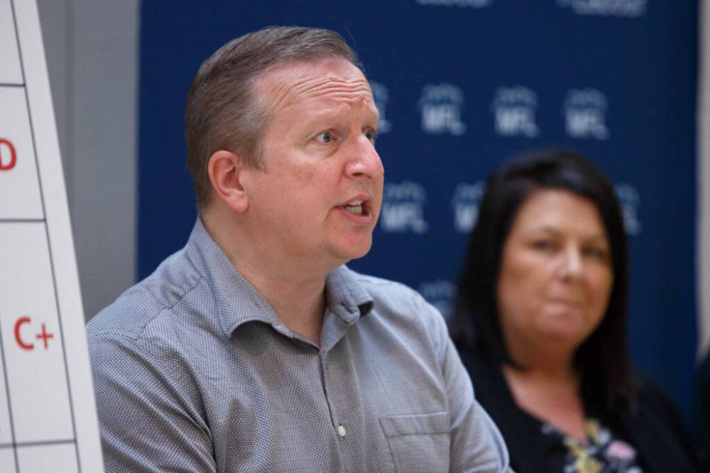 MIKE DEAL / WINNIPEG FREE PRESS FILES
Kevin Rebeck, president of the Manitoba Federation of Labour.