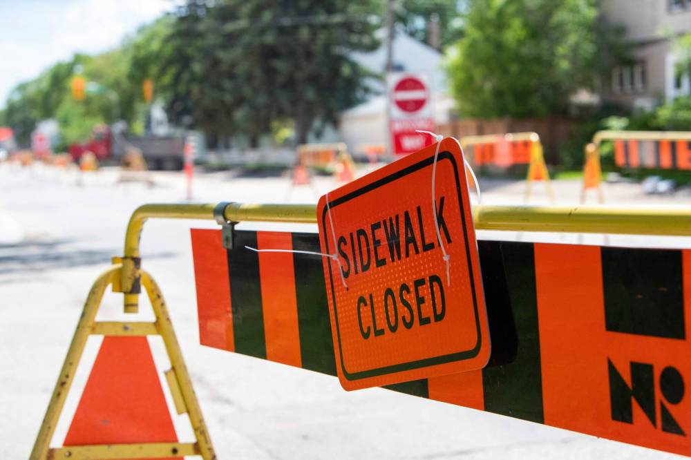 Daniel Crump / Winnipeg Free Press Files
The City of Winnipeg’s annual road construction program planned on nearly 200 construction projects city-wide.