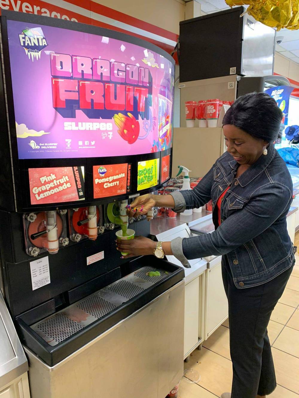 TWITTER
Gordon tweeted that she purchased a Frog Water Watermelon Lime Slurpee.