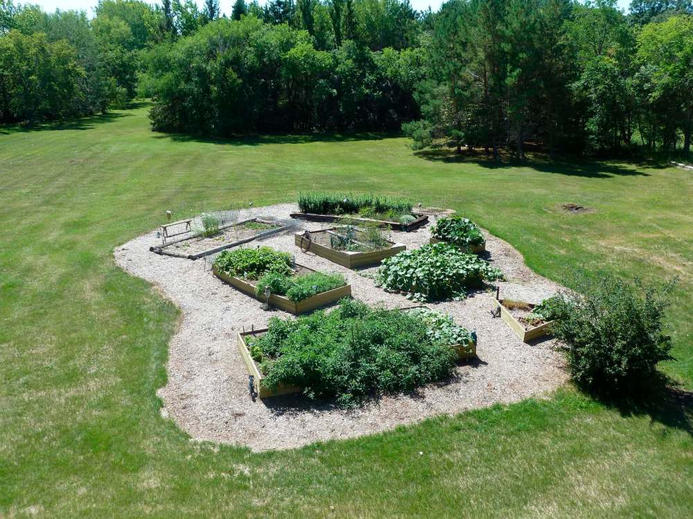 This gardener’s raised beds are arranged like splotches of paint on an artist’s palette, an homage to a friend who helped fund the construction.