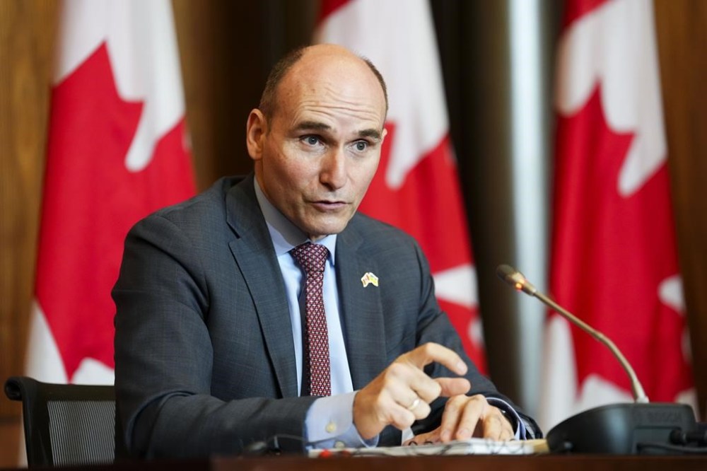 Health Minister Jean-Yves Duclos makes a funding announcement during a press conference in Ottawa on Wednesday, May 11, 2022. Duclos has appointed Leigh Chapman to the newly reinstated role of chief federal nursing officer to offer input on the many issues facing Canada's health systems.THE CANADIAN PRESS/Sean Kilpatrick
