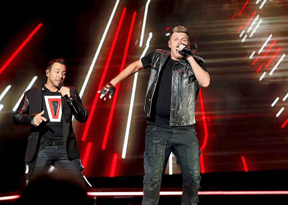 JOHN WOODS / WINNIPEG FREE PRESS
Backstreet Boys perform in Winnipeg Monday.