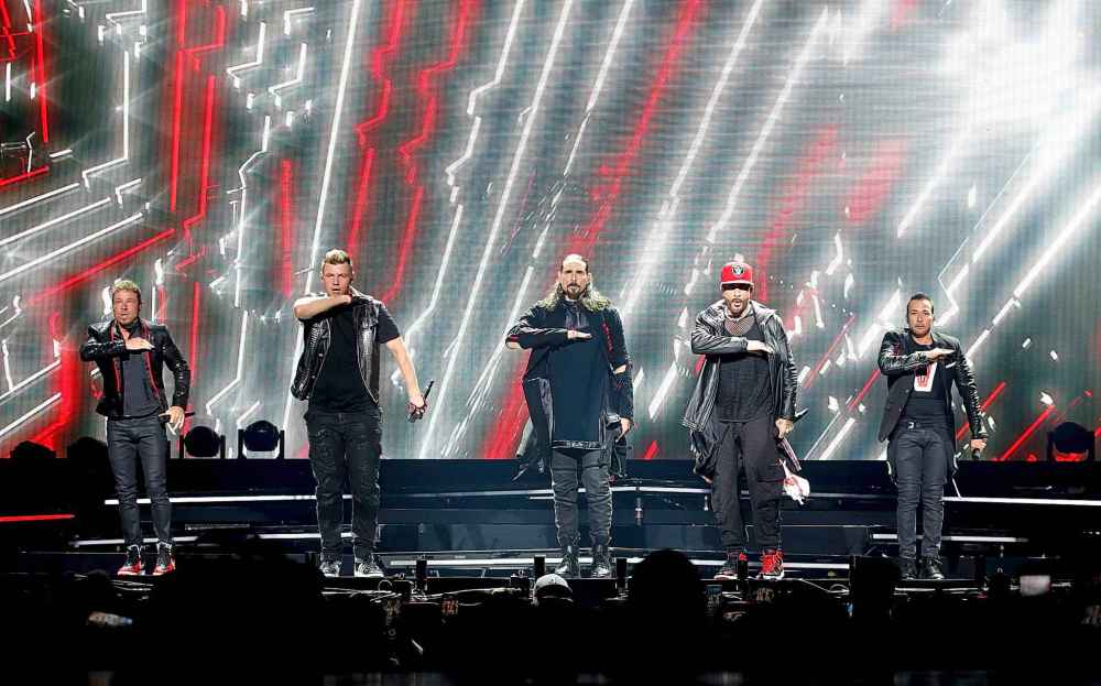 JOHN WOODS / WINNIPEG FREE PRESS
Backstreet Boys perform in Winnipeg Monday.