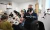 photos by RUTH BONNEVILLE / WINNIPEG FREE PRESS
                                Andy Brown will turn his old leather chaps into mitts that will be distributed to unhoused people this winter.