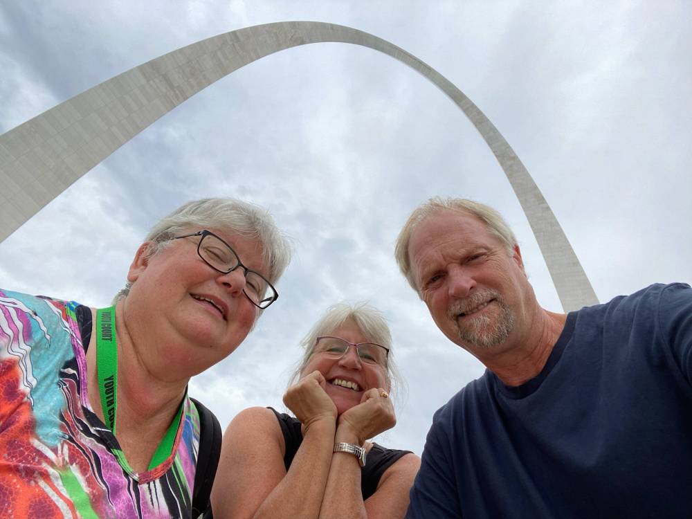 Photo by Terry Doerksen
With MaryBeth at Gateway Arch.