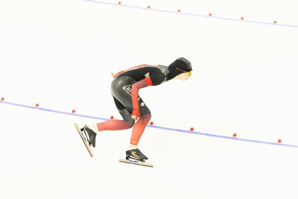 ERIC ORLOWSKY PHOTO
Alexa Scott competed in her first Olympic games this February in Beijing, finishing 12th in 1000 meter speed skating. Scott said it’s common for athletes to feel what they call the “post-Olympic blues” for months after the international event ends.