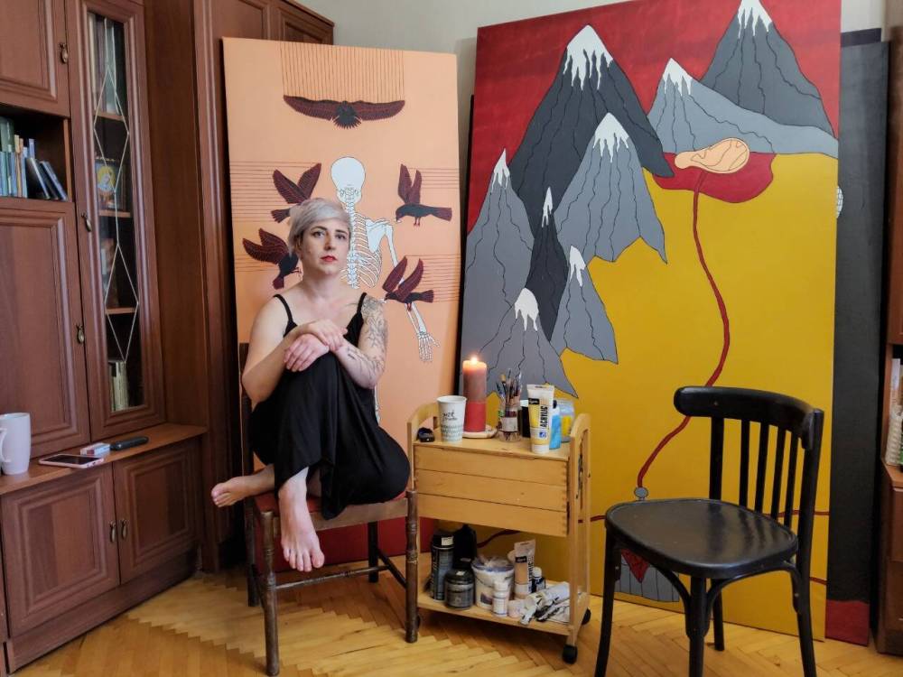 SUPPLIED
“I hope they will be successfully sold, so we can make some money for the charitable aims of the auction,” said Olena Kayinska, an artist from Lviv.