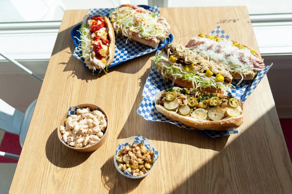 ETHAN CAIRNS / WINNIPEG FREE PRESS
Hoagie Boyz currently has five sandwich options as well as macaroni and chickpea salads available as sides.