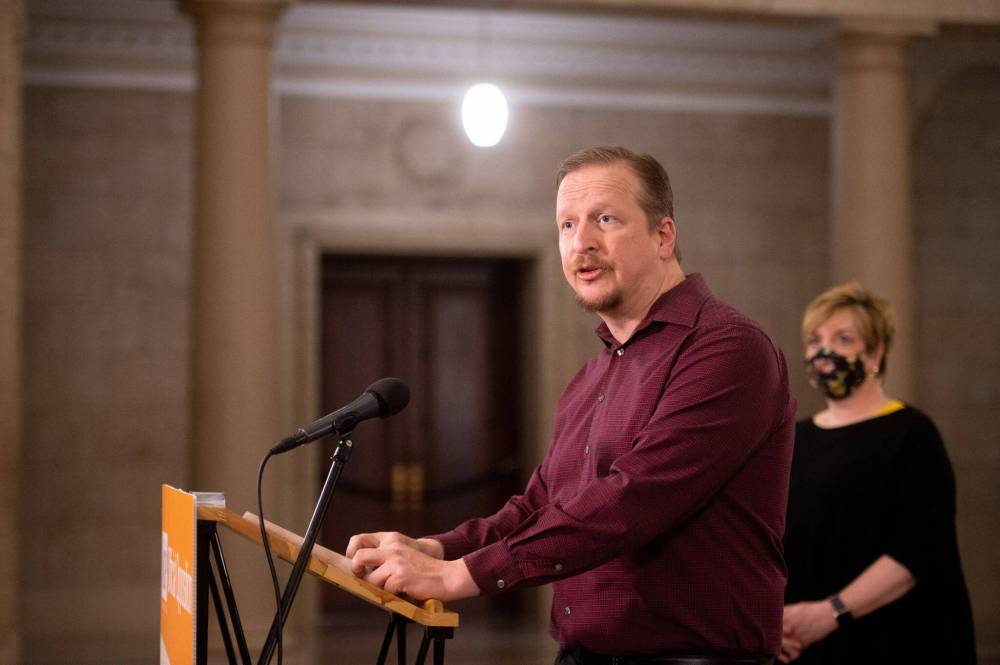 MIKE SUDOMA / WINNIPEG FREE PRESS FILES
Kevin Rebeck, President of Manitoba Federation of Labour: ‘Workers are feeling the pinch of the price increases we’re dealing with at the grocery store and gas pumps — especially those making minimum wage.’