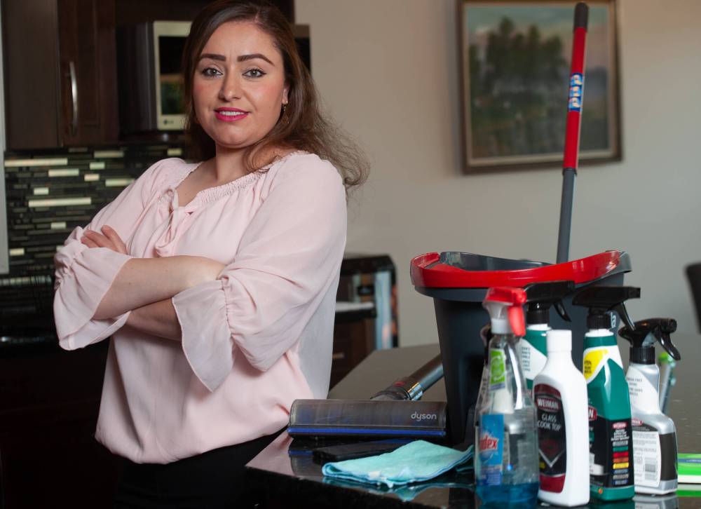 ETHAN CAIRNS / WINNIPEG FREE PRESS
Nafiya Naso says the non-profit Healing Cleaning Co. was started to help Yazidi refugees by adapting employment to fit their needs.