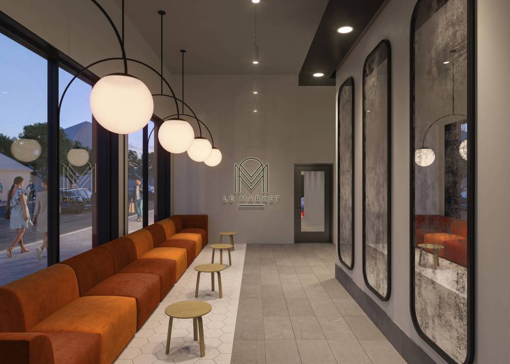 SUPPLIED
Le Market’s main floor has space set aside for commercial use, and will feature a front lobby with 14-foot high ceilings.
