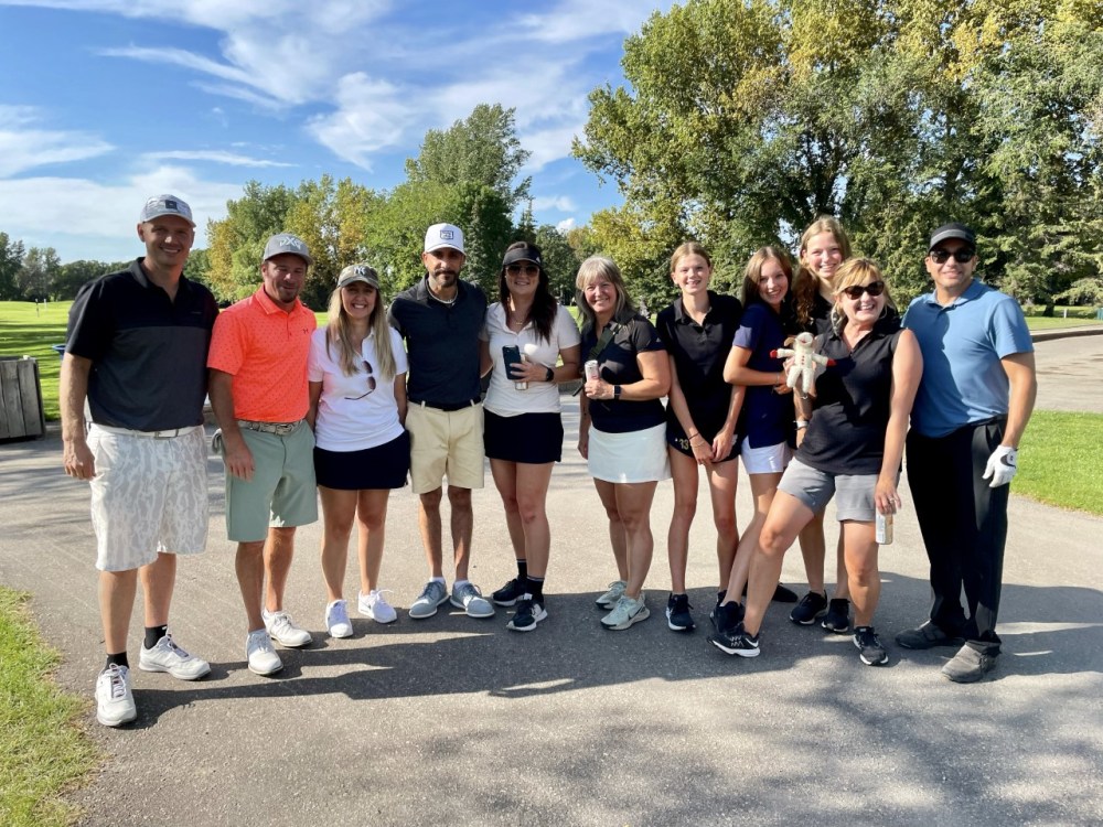 Members of the Backstreet Boys pose for a photo with fans Sunday at Rossmere Golf and Country Club. (Supplied)