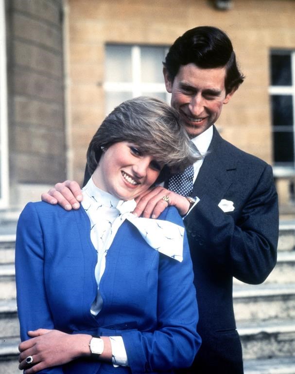 FILE - In this Feb. 24, 1981 file photo, Britain's Prince Charles and Lady Diana Spencer pose for photographs following the announcement of their engagement. Prince Charles has been preparing for the crown his entire life. Now, that moment has finally arrived. Charles, the oldest person to ever assume the British throne, became king on Thursday Sept. 8, 2022, following the death of his mother, Queen Elizabeth II. (AP Photo/Pool, File)