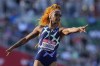 FILE - United States sprinter Sha'Carri Richardson celebrates after winning the first heat of the semis finals in women's 100-meter run at the U.S. Olympic Track and Field Trials on June 19, 2021, in Eugene, Ore. Cannabis use will stay banned at sports events after the World Anti-Doping Agency on Friday Sept. 23, 2022 resisted calls to change its status on the list of prohibited substances. The agency was asked to review the status of THC after the case of Richardson, who did not go to the Tokyo Olympics last year. She served a one-month ban on testing positive at the trials meet where she won the 100 meters. (AP Photo/Ashley Landis, File)
